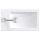 vidaXL Fürdőszobai mosdókagyló Krómszínű 45,5 x 25,5 x 13 cm Fém