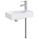 vidaXL Fürdőszobai mosdókagyló Krómszínű 40,5 x 22,5 x 11,5 cm Fém