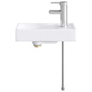 vidaXL Fürdőszobai mosdókagyló Krómszínű 40,5 x 22,5 x 11,5 cm Fém