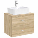 vidaXL Fürdőszobai mosdókagyló Krómszínű 48,5 x 37,5 x 13 cm Fém