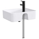vidaXL Fürdőszobai mosdókagyló Matt fekete 48,5 x 37,5 x 13 cm Fém