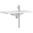 vidaXL Fürdőszobai mosdókagyló Krómszínű 81 x 40 x 17,5 cm Fém