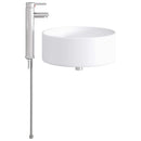 vidaXL Fürdőszobai mosdókagyló Krómszínű 40,5 x 40,5 x 15,5 cm Fém