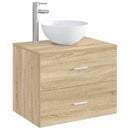 vidaXL Fürdőszobai mosdókagyló Krómszínű 35,5 x 35,5 x 14,5 cm Fém