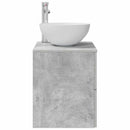vidaXL Fali Mosdó Szekrény Betonszürke 49,5 x 35 x 63 cm Szerelt Fa