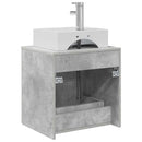 vidaXL Fali mosdószekrény Betonszürke 49,5 x 41 x 62,5 cm Szerelt Fa