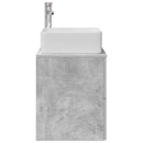 vidaXL Fali mosdószekrény Betonszürke 53 x 34,5 x 63 cm Szerelt Fa