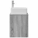 vidaXL Fali mosdószekrény Szürke Sonoma 53 x 34,5 x 63 cm Szerelt Fa