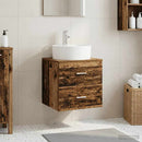 vidaXL Fali mosdószekrény Antik Fa 49,5 x 44,5 x 65 cm Szerelt Fa