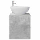 vidaXL Fali mosdószekrény Betonszürke 49,5 x 44,5 x 66,5 cm Szerelt Fa