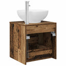 vidaXL Fali mosdószekrény Antik Fa 49,5 x 44,5 x 66,5 cm Szerelt Fa