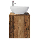 vidaXL Fali mosdószekrény Antik Fa 49,5 x 44,5 x 66,5 cm Szerelt Fa