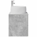 vidaXL Fali mosdószekrény Betonszürke 49,5 x 44,5 x 66 cm Szerelt Fa
