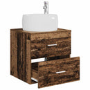 vidaXL Fali mosdószekrény Antik Fa 49,5 x 44,5 x 66 cm Szerelt Fa