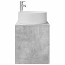 vidaXL Fali mosdószekrény Betonszürke 49,5 x 44,5 x 65,5 cm Szerelt Fa