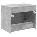 vidaXL Fali fürdőszobai szekrény Betonszürke 62,5 x 44,5 x 50 cm
