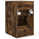 vidaXL Fürdőszoba Szekrény Középen Füstös Tölgy 30 x 44,5 x 50 cm