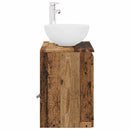 vidaXL Fali mosdószekrény Antik Fa 49,5 x 35 x 63 cm Szerelt Fa
