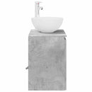 vidaXL Fali mosdószekrény Betonszürke 49,5 x 41 x 64,5 cm Szerelt Fa