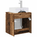 vidaXL Fali mosdószekrény Antik Fa 49,5 x 41 x 62,5 cm Szerelt Fa