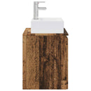 vidaXL Fali mosdószekrény Antik Fa 49,5 x 41 x 62,5 cm Szerelt Fa