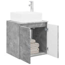 vidaXL Fali mosdószekrény Betonszürke 53 x 35 x 63 cm Szerelt Fa
