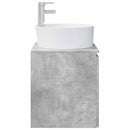 vidaXL Fali mosdószekrény Betonszürke 49,5 x 44,5 x 65 cm Szerelt Fa