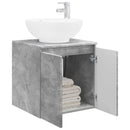 vidaXL Fali mosdószekrény Betonszürke 49,5 x 44,5 x 65 cm Szerelt Fa