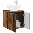 vidaXL Fali mosdószekrény Antik Fa 49,5 x 44,5 x 65 cm Szerelt Fa