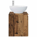 vidaXL Fali mosdószekrény Antik Fa 49,5 x 44,5 x 65 cm Szerelt Fa