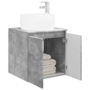 vidaXL Fali mosdószekrény Betonszürke 49,5 x 44,5 x 66 cm Szerelt Fa