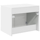 vidaXL Fali Fürdőszoba Szekrény Fehér 62,5 x 44,5 x 50 cm Szerelt Fa