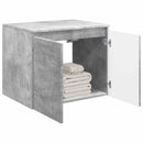 vidaXL Fali Fürdőszoba Szekrény Betonszürke 62,5 x 44,5 x 50 cm