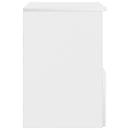 vidaXL Fürdőszoba Székény Magasfényű Fehér 30 x 41 x 50 cm Szerelt Fa