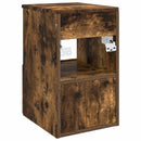 vidaXL Fürdőszoba Székény Füstös Tölgy 30 x 41 x 50 cm Szerelt Fa
