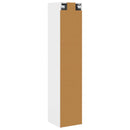 vidaXL Fali Fürdőszoba Szekrény Fehér 33 x 34,5 x 160 cm Szerelt Fa