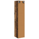 vidaXL Fali Fürdőszoba Szekrény Antik Fa 33 x 34,5 x 160 cm Szerelt Fa