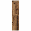 vidaXL Fali Fürdőszoba Szekrény Antik Fa 33 x 34,5 x 160 cm Szerelt Fa