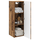 vidaXL Fali Fürdőszoba Szekrény Antik Fa 33 x 34,5 x 60 cm Szerelt Fa