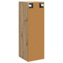 vidaXL Fali Fürdőszoba Szekrény Kézműves Tölgy 33 x 34,5 x 60 cm