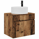 vidaXL Fali Fürdőszoba Szekrény Antik Fa 59 x 44,5 x 50 cm Szerelt Fa