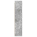 vidaXL Fali Fürdőszoba Szekrény Betonszürke 33 x 34,5 x 160 cm
