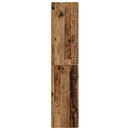 vidaXL Fali Fürdőszoba Szekrény Antik Fa 33 x 34,5 x 160 cm Szerelt Fa