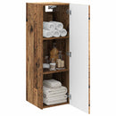 vidaXL Fali Fürdőszoba Szekrény Antik Fa 33 x 34,5 x 100 cm Szerelt Fa