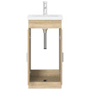 vidaXL Fürdőszobai pult mosdóval Sonoma Tölgy 42 x 40 x 84,5 cm