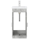 vidaXL Fürdőszobai pult mosdóval Betonszürke 42 x 40 x 84,5 cm