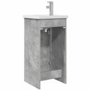 vidaXL Fürdőszobai pult mosdóval Betonszürke 42 x 40 x 84,5 cm