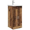 vidaXL Fürdőszobai pult mosdóval Antik Fa 42 x 40 x 84,5 cm Szerelt Fa