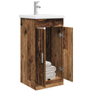 vidaXL Fürdőszobai pult mosdóval Antik Fa 42 x 40 x 84,5 cm Szerelt Fa