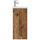 vidaXL Fürdőszobai pult mosdóval Antik Fa 42 x 40 x 84,5 cm Szerelt Fa